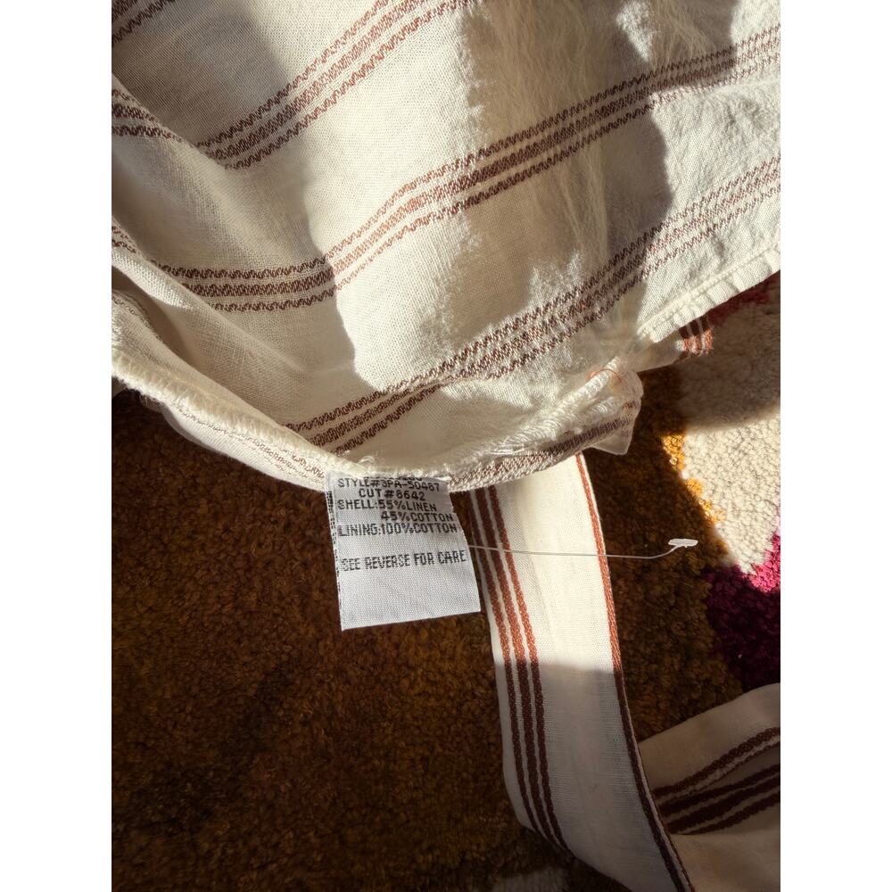 Velvet Heart Joselle, Long,Tab Sleeve, Button Down Dress, Linen Blend - Picture 6 of 9